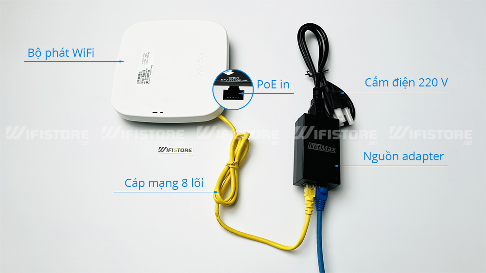 WiFi ốp trần Aruba Instant On AP11 tốc độ 1167 Mbps, Tải 50user 