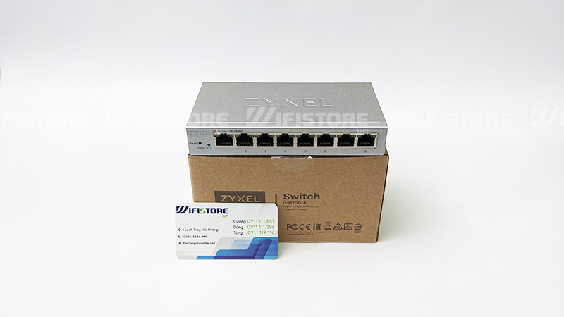 Switch chia mạng Zyxel GS1200-8, 8 cổng chuẩn Gigabit