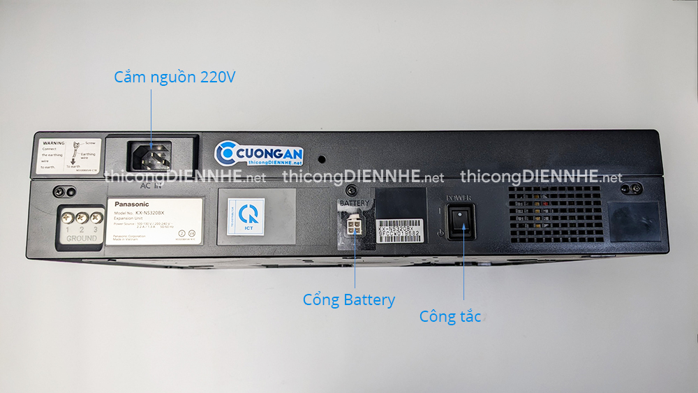 Khung phụ tổng đài Panasonic KX-NS320BX – Cấu hình 6 CO & 16 lines